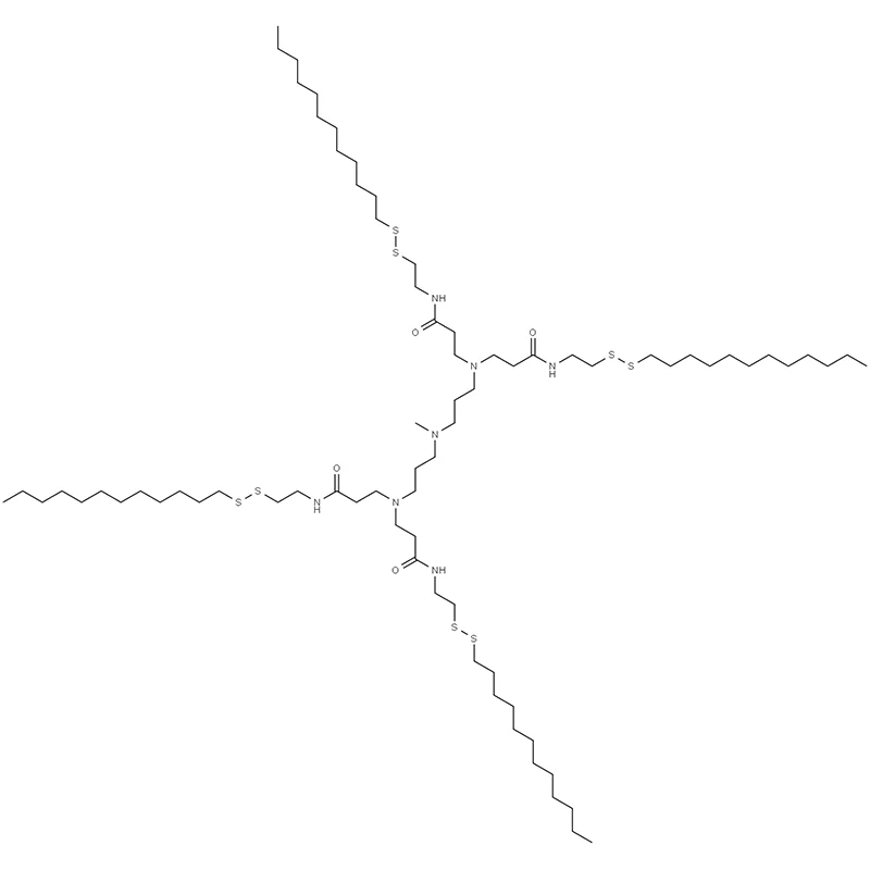 3,3',3'',3'''-(((メチルアザンジイル)ビス(プロパン-3,1-ジイル))ビス(アザントリイル))テトラキス(N-(2-(ドデシルジスルファニル)エチル)プロパンアミド)
